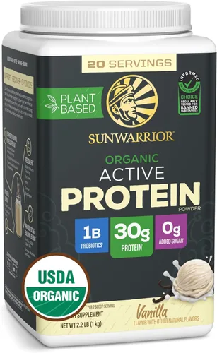 Miniatura 7 de Sunwarrior Proteína en Polvo a Base de Plantas Orgánica Proteína Vegana Orgánica con Aminoácidos BCAA Más Minerales de Recuperación y Botanicales
