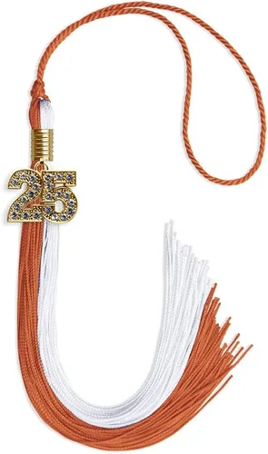 Miniatura 8 de Endea Graduation Borla de doble color con dije dorado (negro/oro brillante, 2022)
