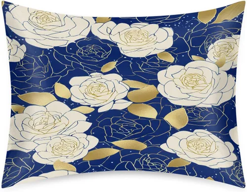 Miniatura 42 de Funda de almohada de satén de unicornio rosa lindo para cabello y piel, tamaño estándar, funda de almohada de seda suave de satén refrescante
