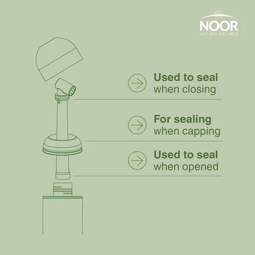 Miniatura 5 de Noor - Pulverizador de bidé portátil de 13 onzas, a prueba de fugas y duradero, botella Peri ecológica y discreta para higiene personal sobre