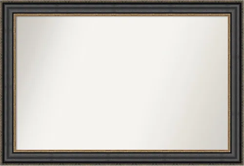 Miniatura 496 de Amanti Art Espejo personalizado, espejo de baño negro puente, espejo de pared o espejo de tocador de baño sobre el fregadero (26 x 26 pulgadas)