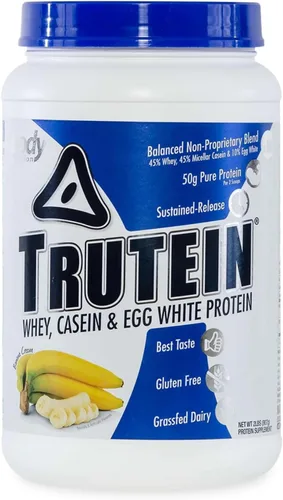 Miniatura 21 de Body Nutrition Trutein Polvo de Proteína Alto: 45% Suero, 45% Caseína, 10% Clara de Huevo, Sin Gluten, Bajo en Sodio, Polvo de Proteína de Suero