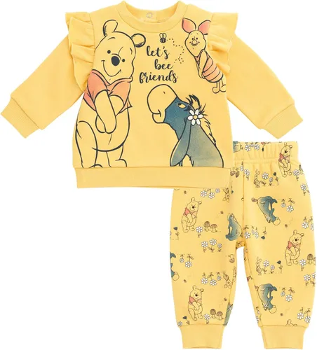 Miniatura 12 de Disney Conjunto de sudadera de vellón y pantalones deportivos para niñas, tallas de recién nacido a niño grande (recién nacido - 14-16)