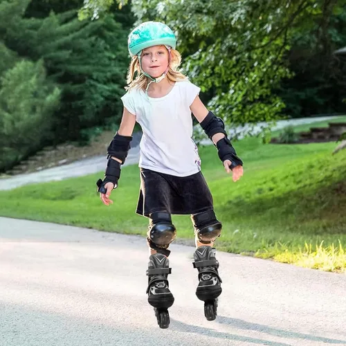 Miniatura 6 de Patines en línea ajustables para niños y adolescentes de 4 a 16 años, todas las 8 ruedas de patines en línea se iluminan, seguras y divertidas
