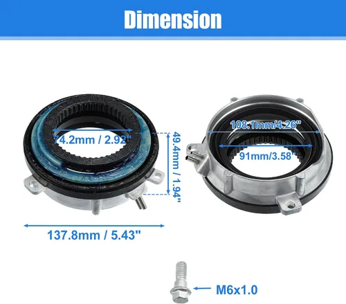 Miniatura 3 de X AUTOHAUX Actuador de cubo de bloqueo delantero 4x4 4WD para Ford F150 4WD 2004-2016 para Ford Expedition 4WD 2003-2015 7L1Z3C247A 4WD Hub Actuador