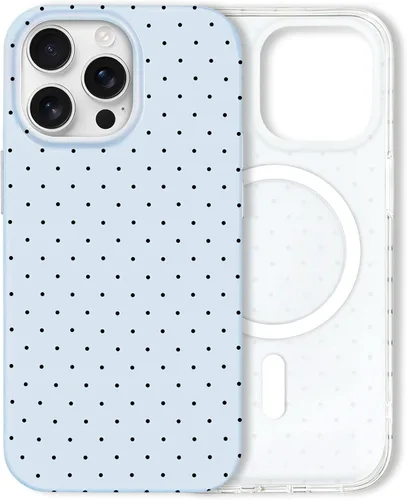 Miniatura 16 de Hython Funda para iPhone Air, diseño estético de lunares lindos, funda simple de 6.5 pulgadas, delgada, antiarañazos, parachoques de TPU suave, a