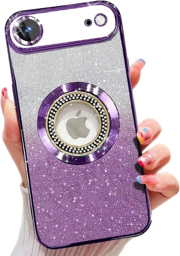 Miniatura 401 de Misscase Funda magnética con purpurina para iPhone 11 compatible con MagSafe, protección completa, delgada, a prueba de golpes, antiarañazos