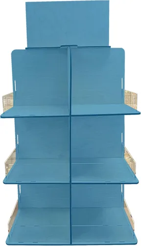 Miniatura 12 de Soporte de exhibición giratorio de 4 lados versátil para dulces, aperitivos, mermeladas, productos y más - Ideal para ferias artesanales, mercados