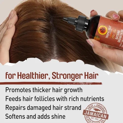 Miniatura 4 de Tropic Isle Living Aceite de crecimiento Batana de 4 onzas, mezcla ligera para el crecimiento y reparación del cabello, aceite nutritivo ligero