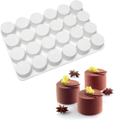 Miniatura 4 de Molde de silicona para tartas de 24 cavidades para hacer galletas, 3D, hecho a mano, reutilización de cocina, herramientas para hornear, mousse