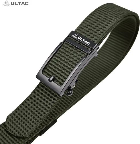 Miniatura 5 de Cinturón de transporte oculto para hombres, cinturón táctico de trinquete, cinturón de trabajo EDC CCW de nailon con hebilla deslizante automática