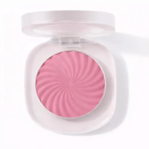 Miniatura 10 de TINTARK Rubor en polvo mate sin talco Cheeky Blush compacto, 01 MORNING ROSE, rubor prensado para mejillas, pigmento construible, mezcla suave
