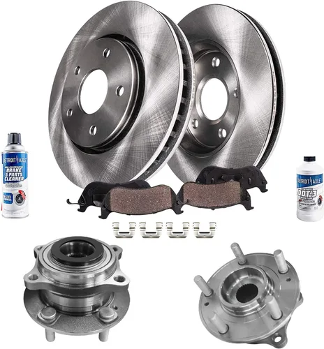 Miniatura 80 de Detroit Axle - 4 rotores de freno para Ford 2012 2013 2014 F-150 Lobo, repuesto de rotores de freno de disco: rotor delantero de 13.78 pulgadas