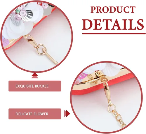 Miniatura 5 de Lanpet Bolso de mano de mujer con correa de cadena bolso de hombro