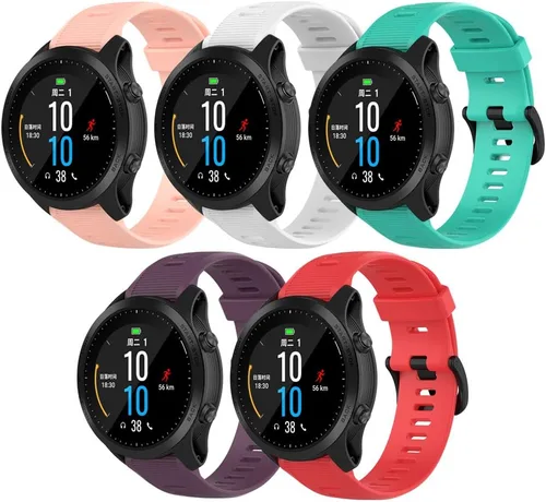 Miniatura 9 de Correa para Garmin Forerunner 945, correa de repuesto de silicona suave para reloj inteligente Garmin Forerunner 935 (sin rastreador)