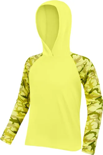 Miniatura 15 de Sudadera con capucha para niños, protección solar UPF 50+, manga larga, protección solar UV, camisa de pesca para niños y jóvenes, camisas de agua