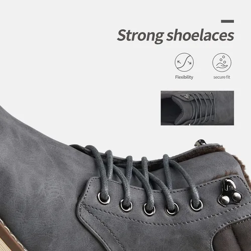 Miniatura 3 de Vostey Botas de senderismo para hombre, impermeables, botas chukka casuales para hombre