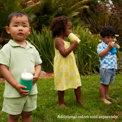 Miniatura 7 de Infantino Mi primer vaso – Adorables vasos en miniatura con pajita resistente a fugas y asa amigable para niños pequeños, fomenta la hidratación