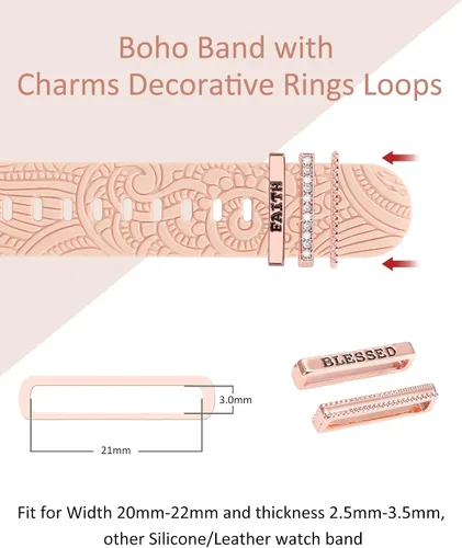Miniatura 4 de Anillos decorativos compatibles con correas de Apple Watch de 1.654 pulgadas, 1.614 pulgadas, 1.575 pulgadas, 1.496 pulgadas, 1.732 pulgadas, 1.732
