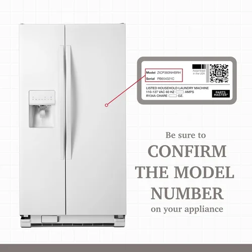 Miniatura 5 de Parts Master Repuesto para válvula de agua para refrigerador GE/Hotpoint/Kenmore - WR57X10033, PS304375, AP3189335 - Compatibilidad de piezas GE