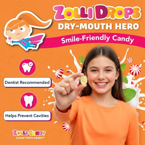 Miniatura 2 de Zolli Drops - Caramelos sin azúcar con xilitol, paletas sin colorantes, aptos para dieta cetogénica y diabética, golosinas aprobadas por dentistas