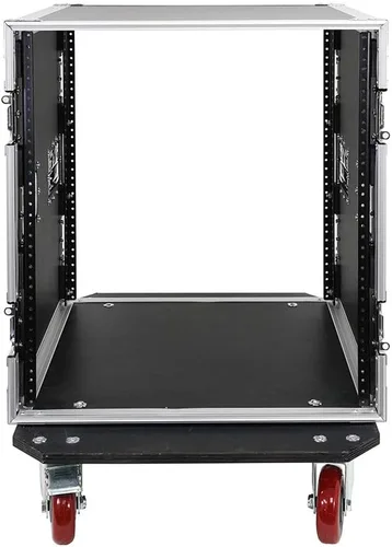 Miniatura 6 de Seismic Audio - 12 Space Pro Audio DJ Road Rack Case con ruedas - 12U Pro Tour Grade Rack
