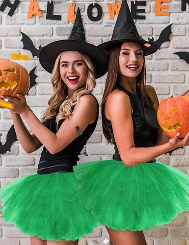 Miniatura 7 de Tutús para mujeres, faldas de tul tutú para adultos, disfraces para mujeres, 5 capas, faldas tutú para niñas, adolescentes, Halloween, ballet