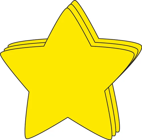 Recortes creativos grandes de un solo color de estrella de 5.5 pulgadas, 31 recortes en un paquete para proyectos de manualidades inspirados en las
