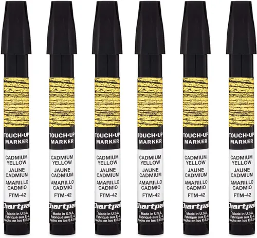 Miniatura 17 de AD Marker Chartpak - Marcadores de retoque de marco de madera, Tri-Nib, juego de 9 colores de veta de madera, 1 cada uno (FTM9)