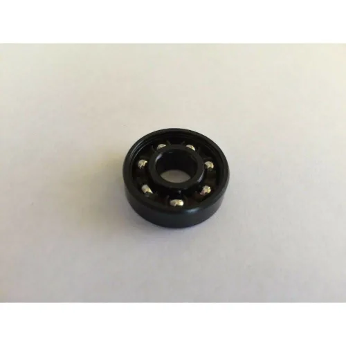 Miniatura 2 de 100 piezas 608 Fidget Spinner abierto negro rodamiento giro rápido sin grasa