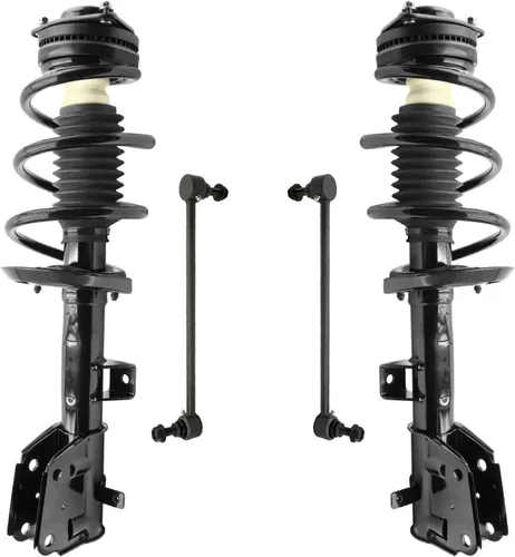 Miniatura 80 de Detroit Axle - Kit de 4 piezas RWD Puntales Delanteros Barras Estabilizadoras para Ford F-150 2021 2022 2023 2024, 2 Puntales con Resorte Helicoidal