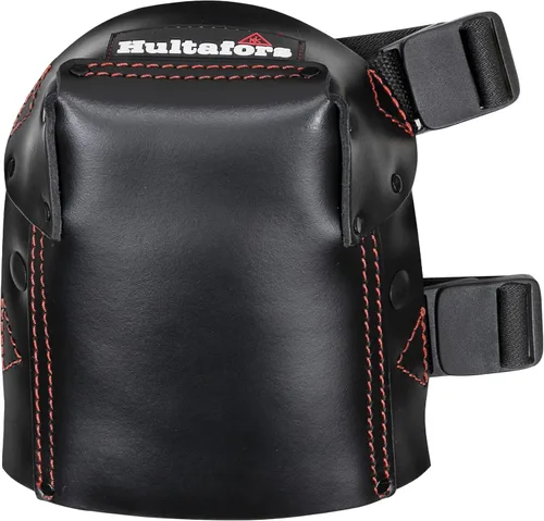 Hultafors Work Gear HT5213 - Rodilleras de cuero de gel remachado para trabajo con cojín de gel grueso en capas, espuma de celda cerrada de alta