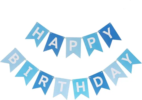 Miniatura 17 de Cartel de feliz cumpleaños con letras brillantes con purpurina para decoración de cumpleaños, suministros de decoración de fiesta (negro)