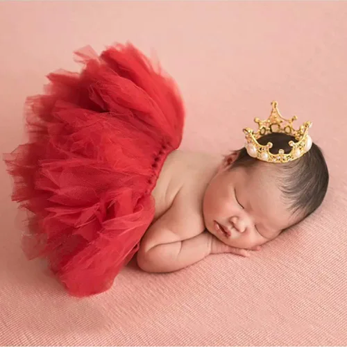 Miniatura 3 de Diadema para sesiones de fotos para recién nacidos, de cristal, princesa, fiesta, accesorios de fotografía Corona 3