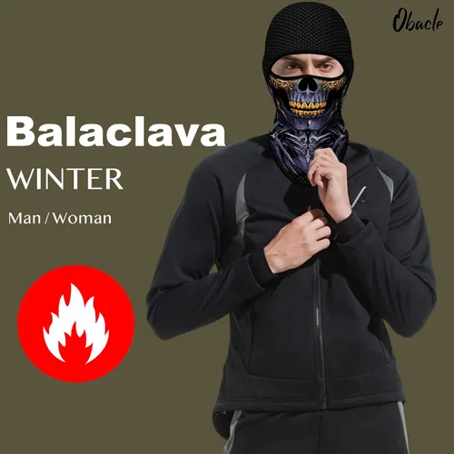 Miniatura 219 de Obacle Pasamontañas para hombres y mujeres, para invierno, clima frío, esquí, ciclismo, caza