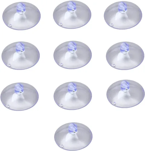 Miniatura 9 de dophee Paquete de 10 ventosas para mesas de cristal, almohadillas de goma transparente anticolisión sin ganchos para organización del hogar, cocina