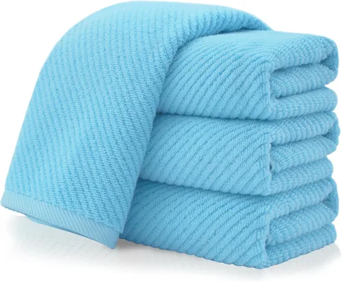 Miniatura 40 de VOOVA & MOVAS Toallas de baño amarillas – 100% algodón Secado rápido Peso Gruesas Suave, juego de 6 toallas de baño, 2 toallas grandes de 30