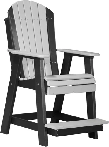 Miniatura 26 de LuxCraft Silla Balcón - Altura del mostrador - Aruba sobre Negro