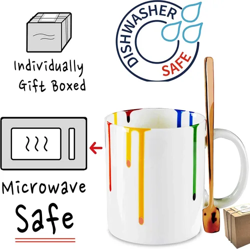 Miniatura 6 de Taza de artistas novedosos para amantes del arte, regalos de artista para mujeres, taza de graduación para amantes de la pintura, amigos, hermana