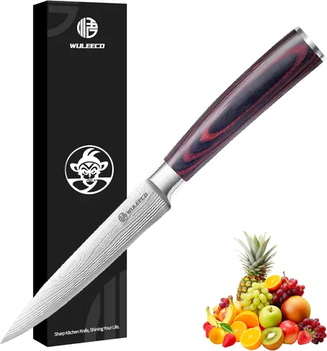Miniatura 7 de Cuchillo de chef de 8 pulgadas, cuchillo de cocina afilado de acero inoxidable de alto carbono, cuchillo Gyuto mango ergonómico de madera, cuchillo