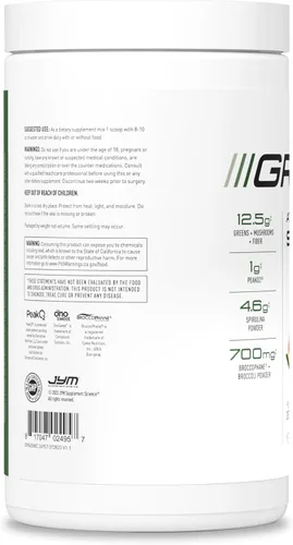 Miniatura 4 de JYM Greens Super Food Powder para rendimiento, sandía, pepino, espirulina, champiñones, vitaminas, brócoli y brócoli, hombres y mujeres, 30 porciones