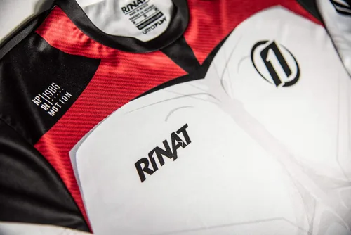 Miniatura 5 de Rinat Quantum Hero - Camiseta de portero sin pinpersonalizado con tu número RojoNegro
