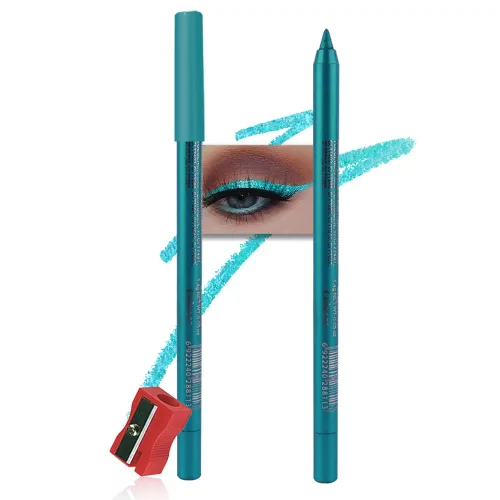 Miniatura 13 de Kaely Lápiz Delineador de Ojos en Gel para Mujeres, Delineador de Ojos Negro Natural Impermeable a Prueba de Manchas con Sacapuntas, Delineadores