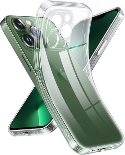 Miniatura 178 de Supdeal Funda transparente para iPhone 13 Pro, no amarillea, protección de cámara, probada en caídas de grado militar, transparente, a prueba
