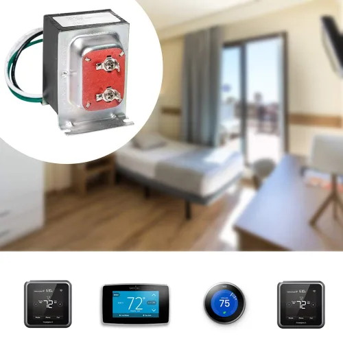 Miniatura 8 de VIIVRIA Transformador de timbre de puerta de 24 V 40 VA, núcleo de cobre resistente para Ring Pro/2 y Nest Hello, fuente de alimentación cableada