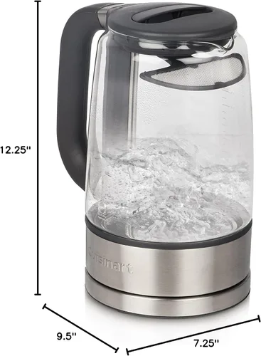 Miniatura 6 de Tetera eléctrica inalámbrica Cuisinart GK-17N Viewpro, plateada de 1.7 litros