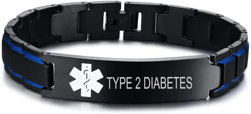 Miniatura 16 de VNOX Pulsera ajustable de acero inoxidable cepillado de 2 tonos con grabado personalizado gratis, identificación de alerta médica, unisex
