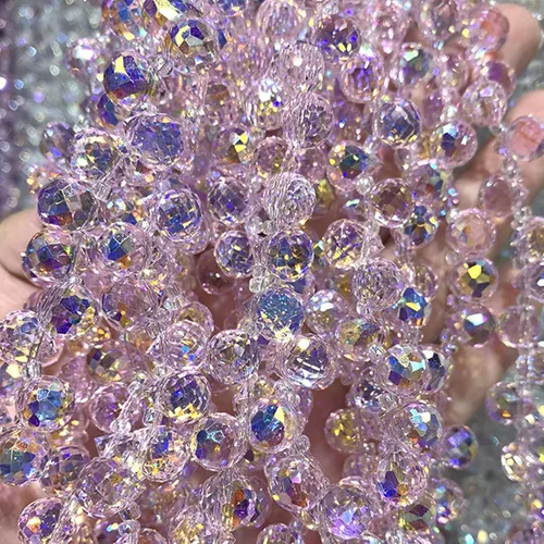 Miniatura 9 de 90 cuentas de cristal de lágrima de 0.315 pulgadas (0.315 in), cuentas brillantes para hacer joyas, atrapasoles, candelabros, aretes, collares
