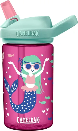 Miniatura 10 de CamelBak Eddy+ Kids Water Bottle with Bite Valve Straw, Leak‑Resistant Easy‑Sip Design for Everyday Hydration, 14oz Kids Sharks