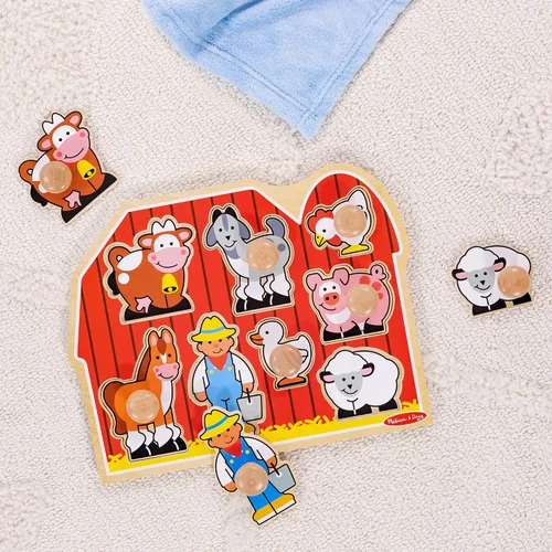 Miniatura 9 de Melissa & Doug - Rompecabezas jumbo de granja con pomos